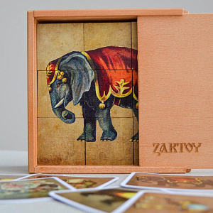 Кубики с картинками Zartoy "Цирк Животные"